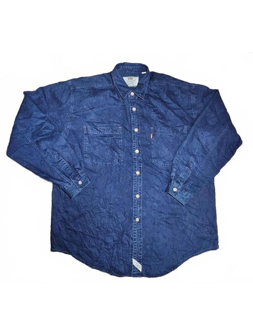 Levi Strauss Signature Indigo Cotton Shirt Korea Workwear